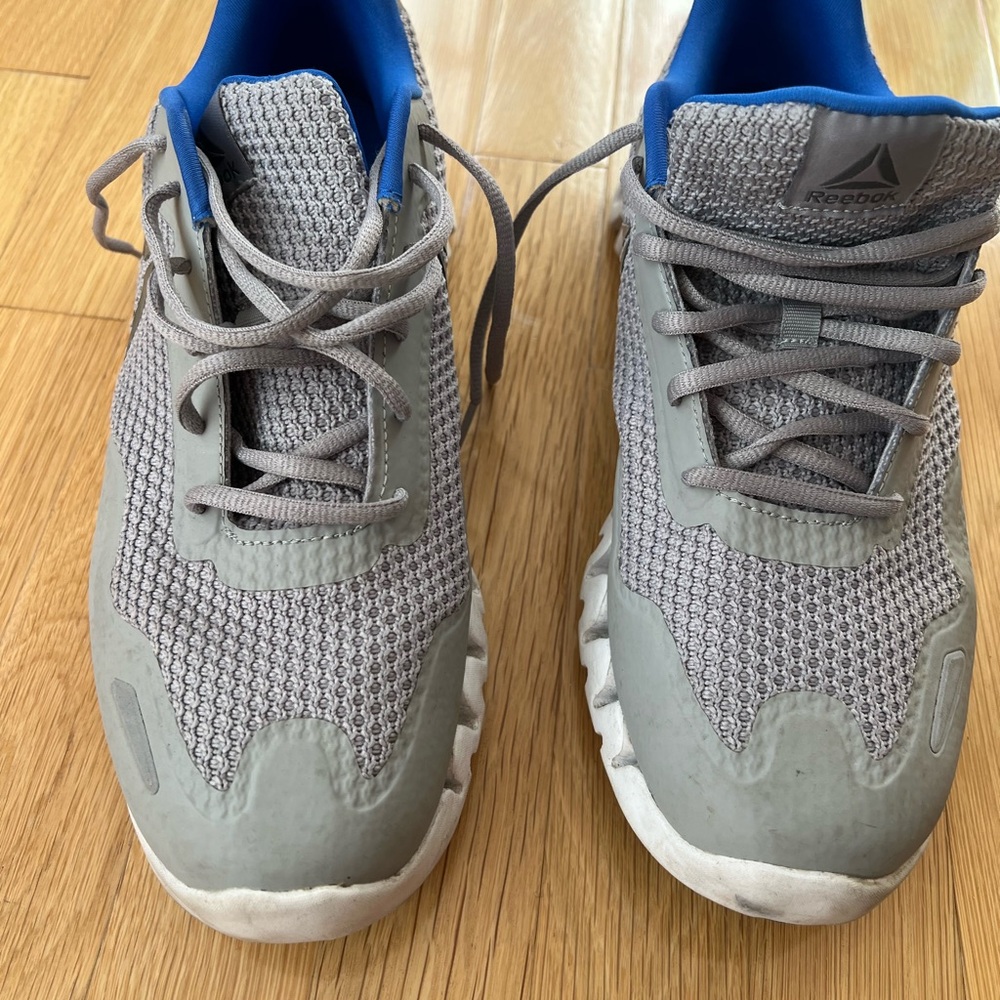 Reebok Mesh Gray and Blue Athletic Shoes